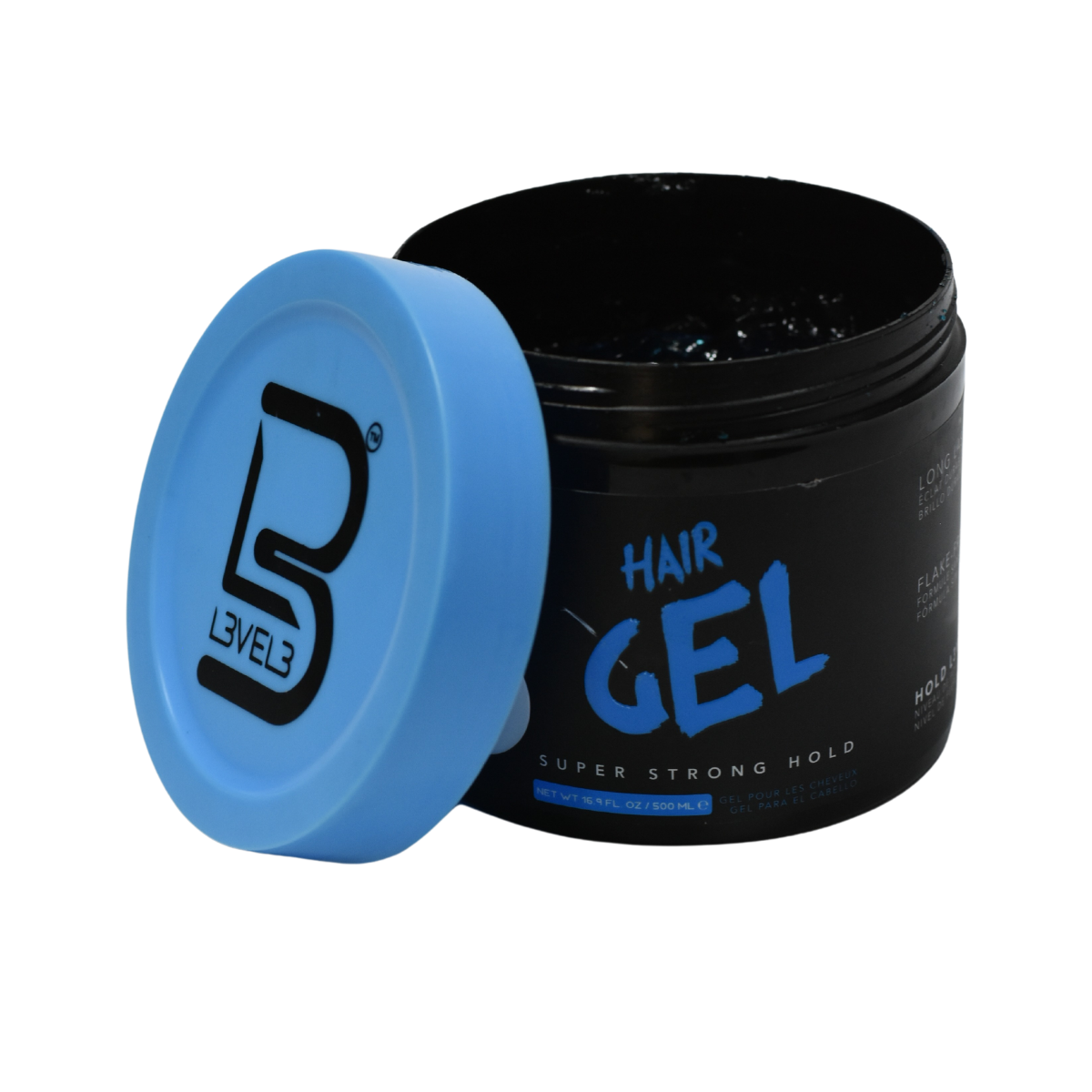 Gel L3vel3 Super Strong Hold Azul 500ml